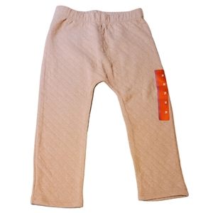 Grayson Collective Target Girl's Brown Quilted Look Joggers, Size 3T